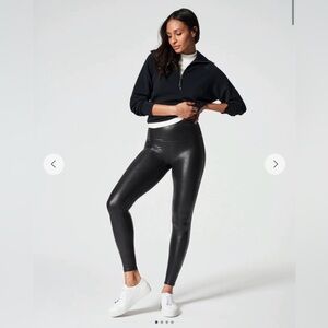 SPANXshape™ Faux Leather Leggings